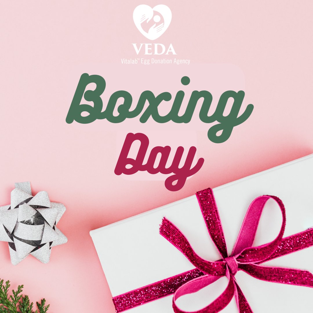 We hope you enjoy Boxing Day and get to spend it with your family and friends. 

veda.co.za 

#boxingday #festiveseason #happyholidays #boxingday2022 #christmas #tistheseason #eggdonor #donoreggs #eggdonation #eggdonationagency