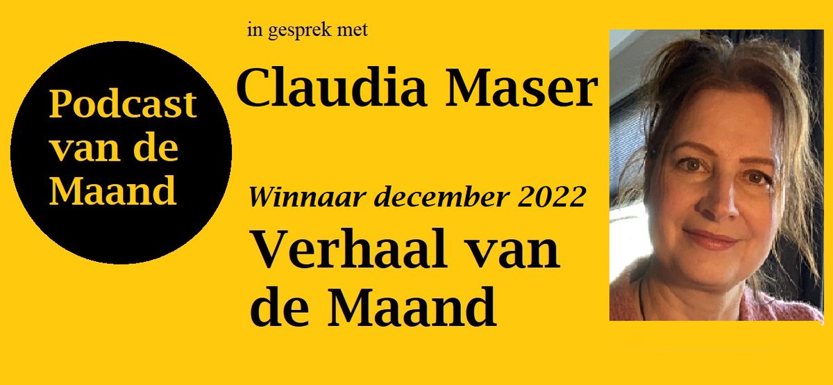Verhaal van de Maand presenteert:
Podcast van de Maand december 2022: in gesprek met Claudia Maser.
verhaalvdmaand.blogspot.com
Haar verhaal De Slak gaat over pedofilie, maar vanuit een onverwacht perspectief!
De podcasts staan op PetjeAf, steun ons vrijblijvend!