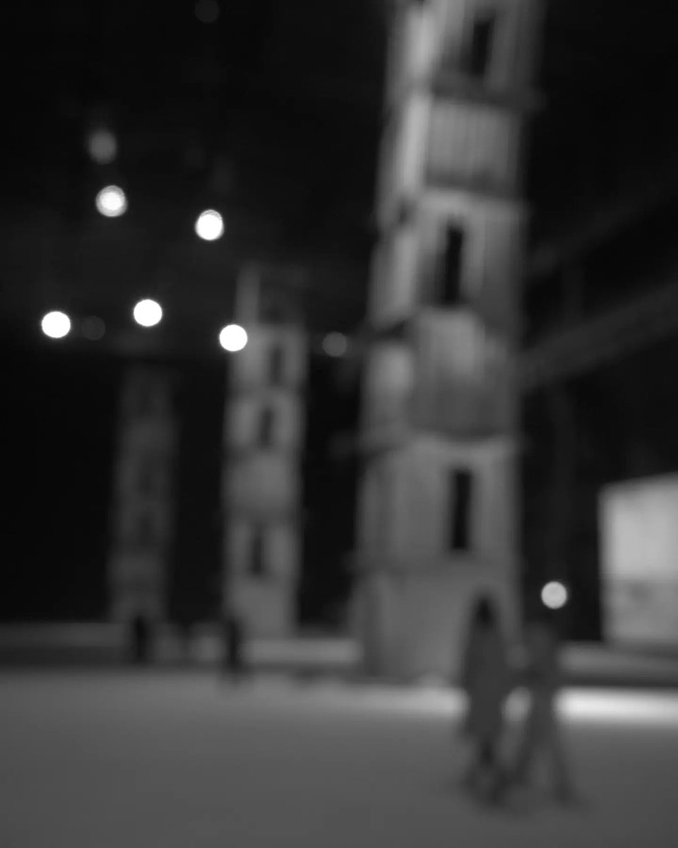 Milan, Hangar Bicocca, the permanent installation by Anselm Kiefer out of focus.  Walking among the Seven Heavenly Palaces, feeling small in a precarious world.
—
#hangarbicocca #sevenheavenlyalaces #anselmkiefer #milan #bnw #outoffocus #bnwphotography #blackandwhite  #monochrome