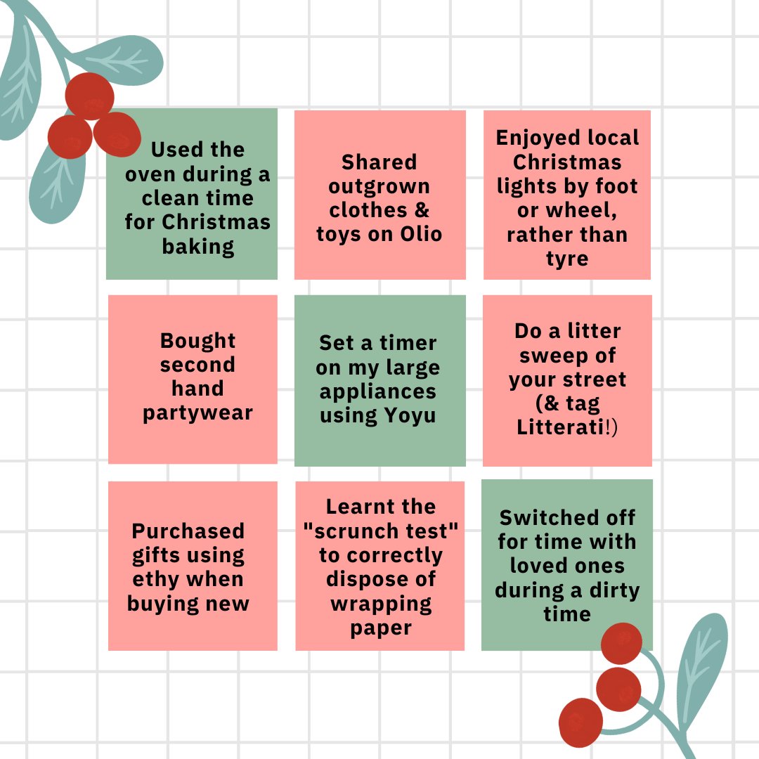 ☃️ Eco Christmas Bingo! 🎅 🎄 How many will you tick off? 🤔