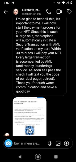 @opensea Beware, I just detected a scammer who makes a "safe purchase" with a fake OpenSea link and steals<a class="tags" target="_blank" title="On Twitter" href="/?out=eyJ0eXAiOiJKV1QiLCJhbGciOiJIUzUxMiJ9.eyJpYXQiOjE3MjYxNzMwMDUsImlzcyI6InR3cG9ybnN0YXJzLmNvbSIsIm5iZiI6MTcyNjE3MzAwNSwiZXhwIjoxNzU3NzA5MDA1LCJyZWRpcmVjdF91cmwiOiJodHRwczovL3R3aXR0ZXIuY29tL29wZW5zZWEifQ.BqxNDFaXBwR0qgpmE1yisw8uAytIXrh80pXmcbR89c0xtvvAiAvYH5Q8OWbYDBzo8w8E60inE-b0gg5fJWPrlg">@opensea</a><a href="/tag/iaaart"class="tags"><span>#iaaart</span></a>