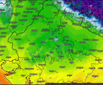 MasRainman's tweet photo. Most Parts of #Rajasthan #Punjab #Haryana west #UP will record single digit nos in #Temperature tomorrow morning.#Snow Activity expected to remain 10 to 20 mm across NE of #Jammu #Srinagar & #Himlayan foothills. Meanwhile #Churu #Rajasthan recorded 0 Degree today mrng.#winter2022 https://t.co/JwBrrN3pJF