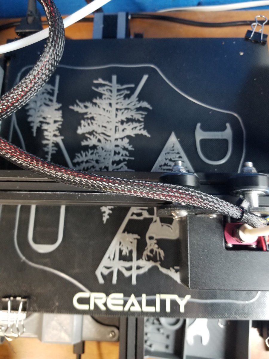 Over__and__Out's tweet photo. First time ever printing art with my 3D printer. Going pretty well I think. Turning out beautiful ❤ https://t.co/FoqPzHDeZn