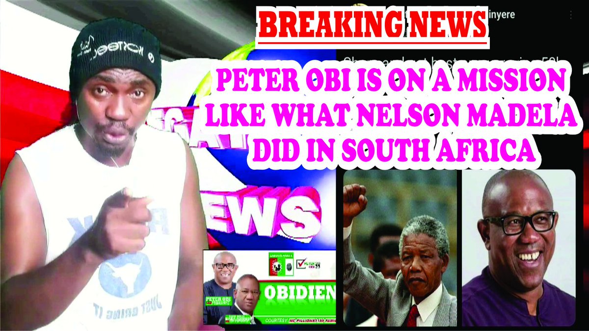 DotieGreg's tweet photo. #NOTYETINDEPENDENT 
@PeterObi is on a mission to give Nigerians independence like Nelson Mandela of south Africa... vote PO

Do you think they are different?

@daddyopm @AishaYesufu @FS_Yusuf_ @NelsonMandela @atiku
@officialABAT

Watch the similarities 
https://t.co/pjZyBxVsRV https://t.co/Jwo0JRDJgB
