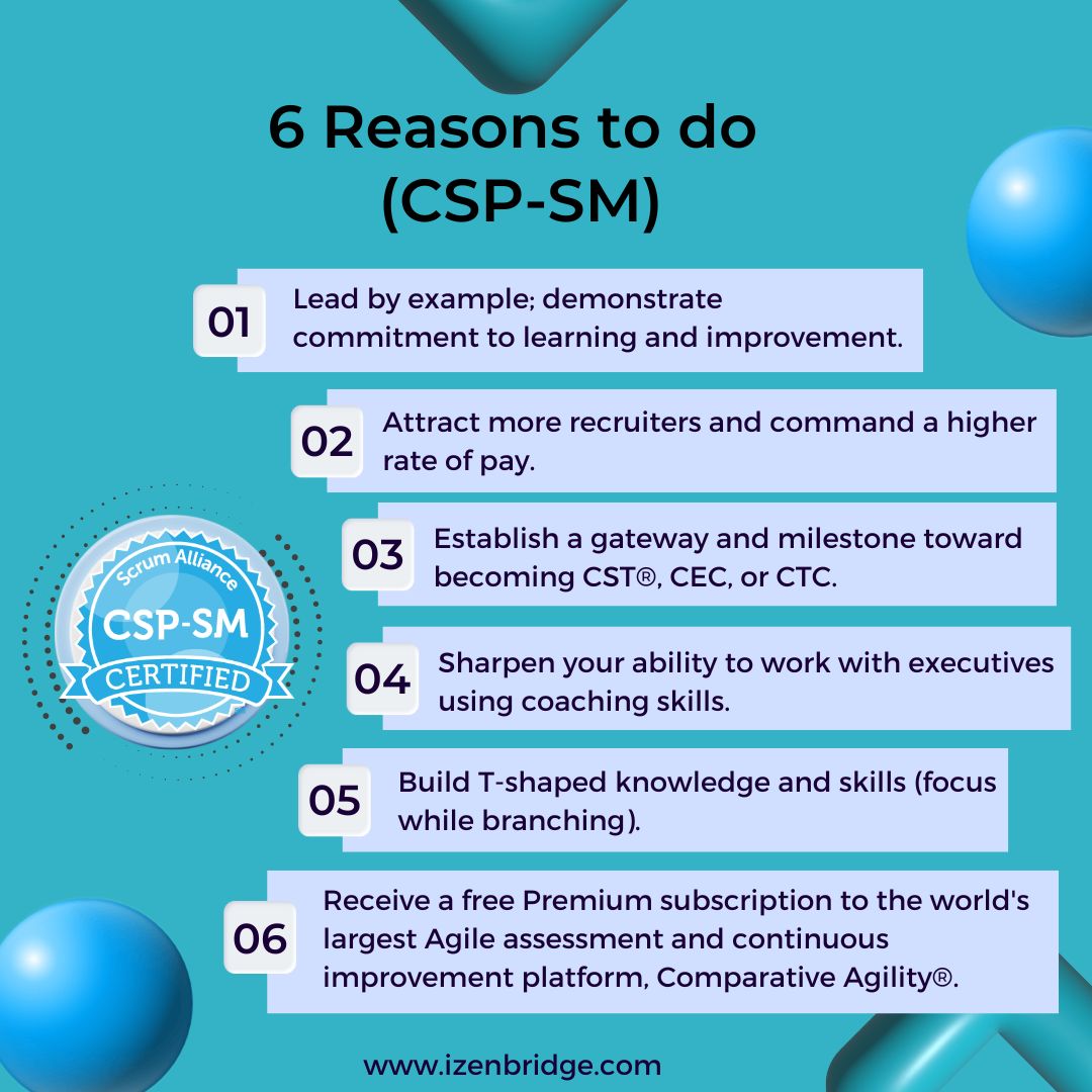 iZenBridge's tweet image. Join 3 Days Live Online (CSP®-SM) Training .. Book your slot now
For more information: izenbridge.com/agile-and-scru…
To get more assistance: 
📱 Whatsapp us: +91-9958287711📧 Email - sales@izenbridge.com
#cspsm # #scrum #scrumalliance #scrummaster #virtual #training #certification