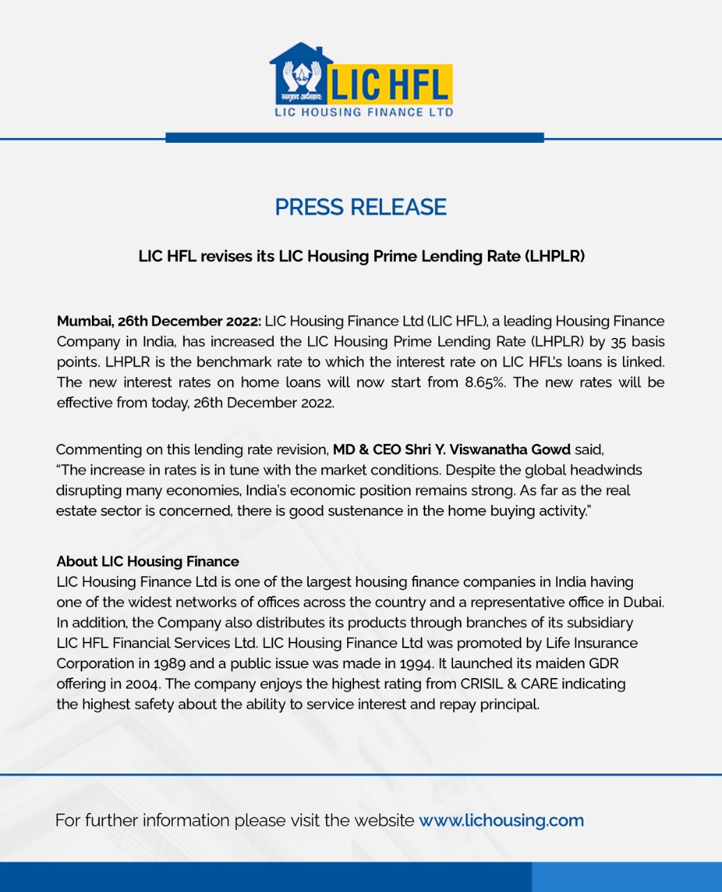 Lic housing finance limited deals