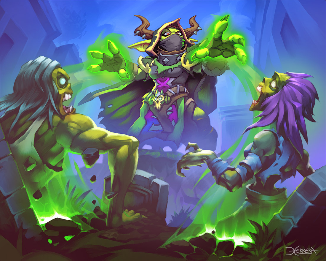 Hi! Graveyard Shift. Recent art for #Hearthstone !