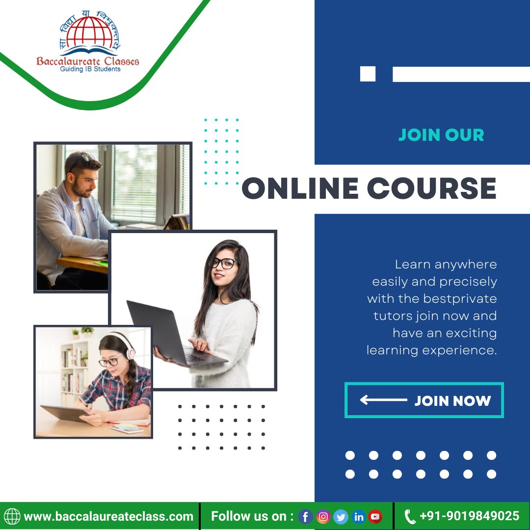 bclasses4ib's tweet image. Explore our IB Tutoring Services with a free trial class!

Baccalaureate Classes provides well-experienced and trained IB tutors for international baccalaureate students in most of the major cities across the globe.

Call us +91-90198 49025
#ibtutor #ibonlinetutor #ibphysicstutor