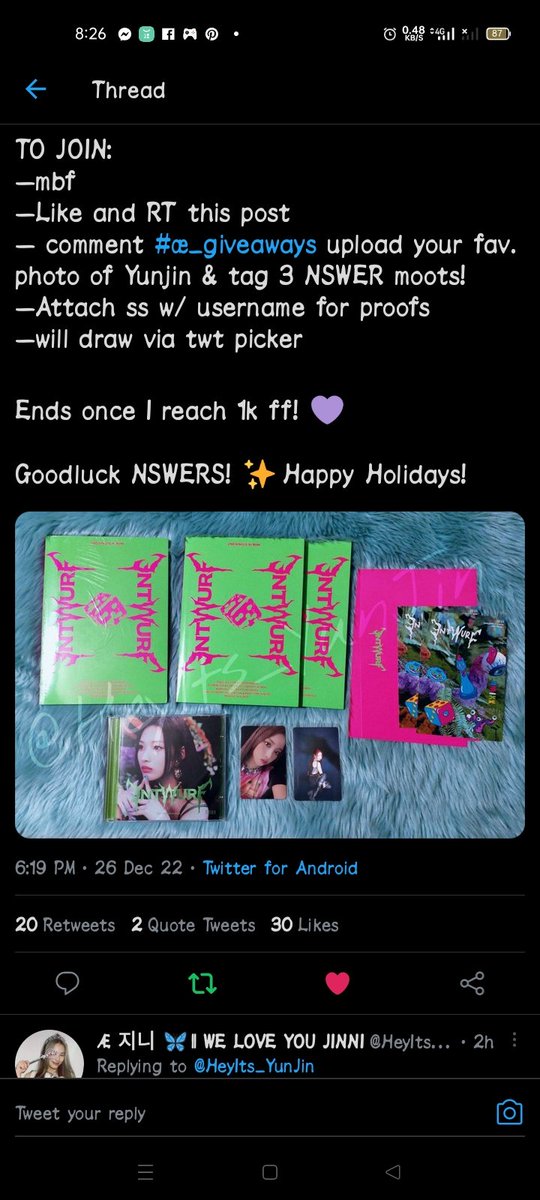 ChrissySuji's tweet photo. @HeyIts_YunJin @christinmixx #æ_giveaways

@christinmixx @KpoperWall @cjnmixx07 https://t.co/X1YMjdDJyP