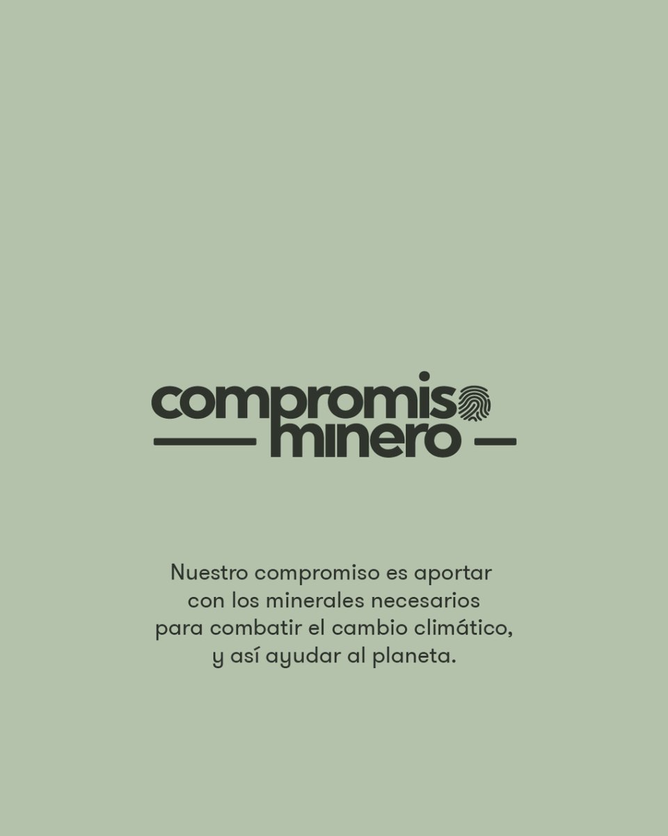 El cobre y otros minerales son indispensables para combatir el cambio climático. Y nuestro compromiso es producirlos mediante prácticas sustentables y responsables con el medioambiente 🌎.

my.mtr.cool/nwbeididti
Somos parte de #CompromisoMinero

#UnMineralChileno