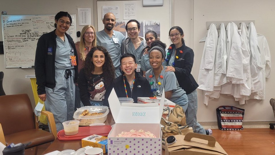 Posting late but happy holidays from the @BCMGSRes call team!! Our #DeBakery residents showed off their baking skills for a holiday cookie party. #DeBakeySurgeon @BCM_Surgery @BCMGlobalSurg @ronaldcottonmd