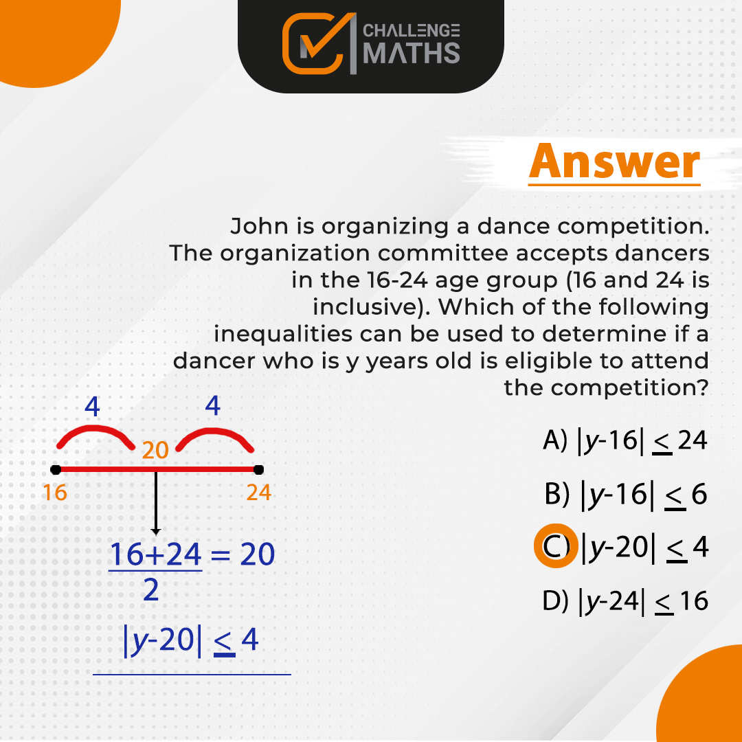 Absolute Value Question
The solution is absolutely easy 🙂 😎

#satmath #actmath