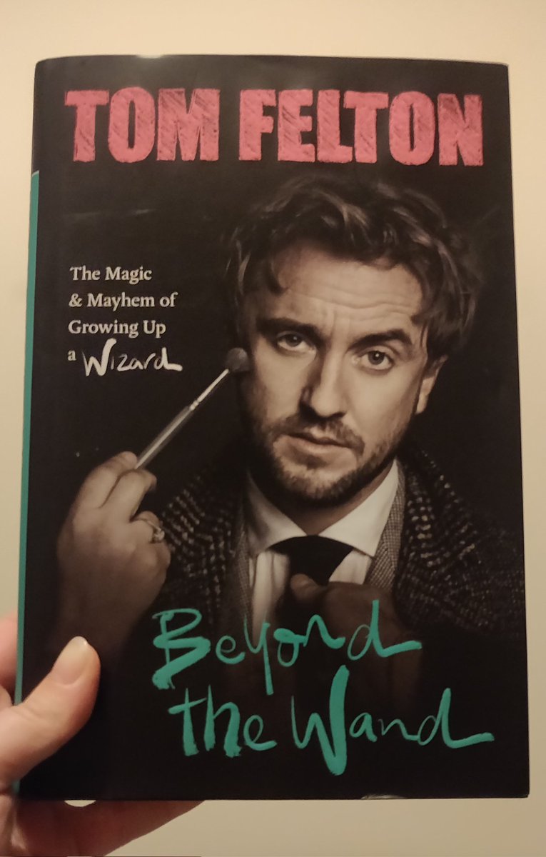 ZoeEllen248's tweet photo. So excited that I got this for Christmas! 😍 Cannot wait to dive in and read all the magical and amazing things that @TomFelton got up to. Just about makes up for never receiving a Hogwarts Letter 😂 #beyondthewand #tomfelton #HarryPotter #Slytherin #ravenclaw https://t.co/pee4ivqp8m