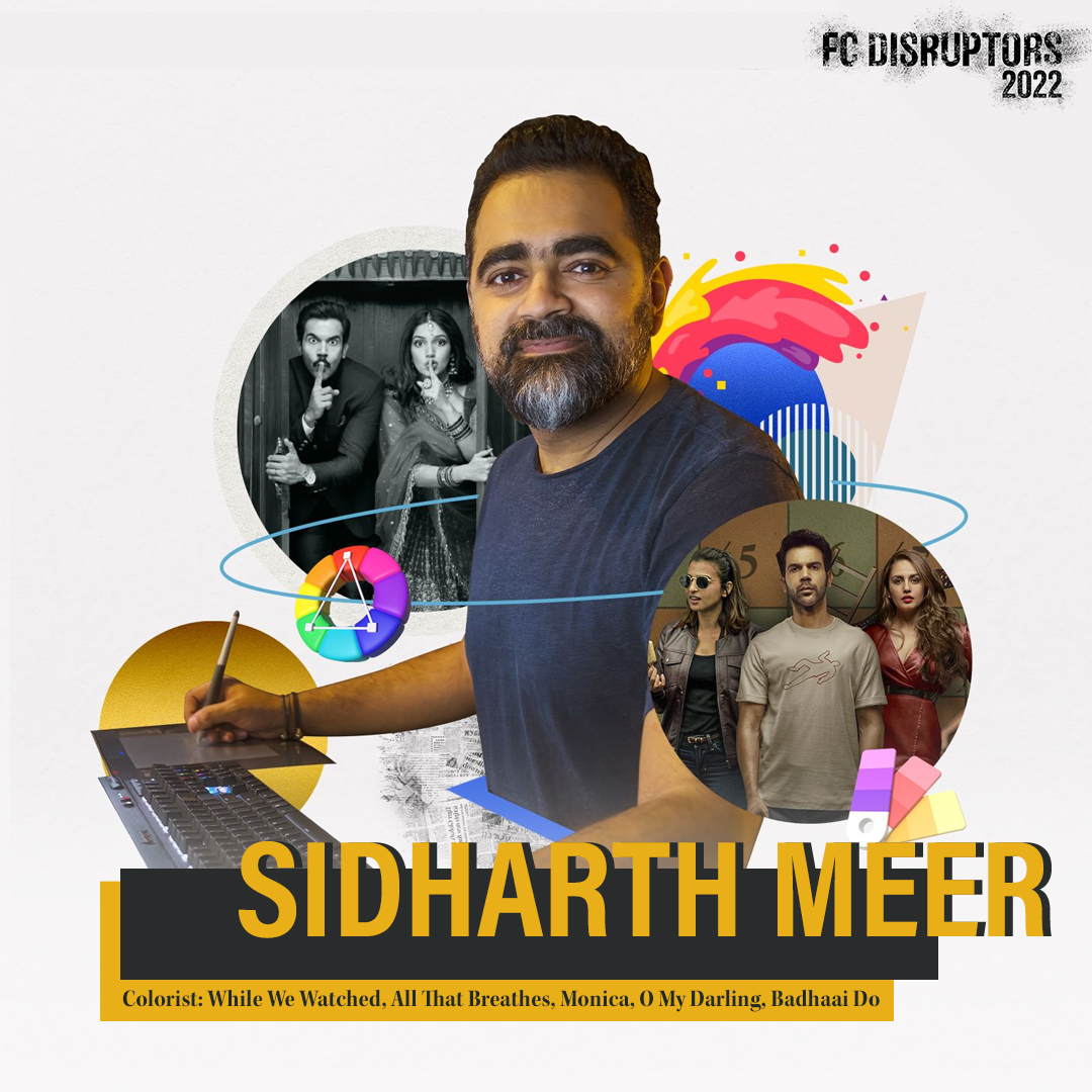 FilmCompanion's tweet photo. After starting out as a cinematographer on Anand Gandhi’s short film Right Here, Right Now (2003), Sidharth Meer transitioned into the job of a colourist — a vertical he loosely describes as “Photoshop for moving images”. #FCDisruptors
https://t.co/7rgtG9upNm https://t.co/hClCQ7Itra