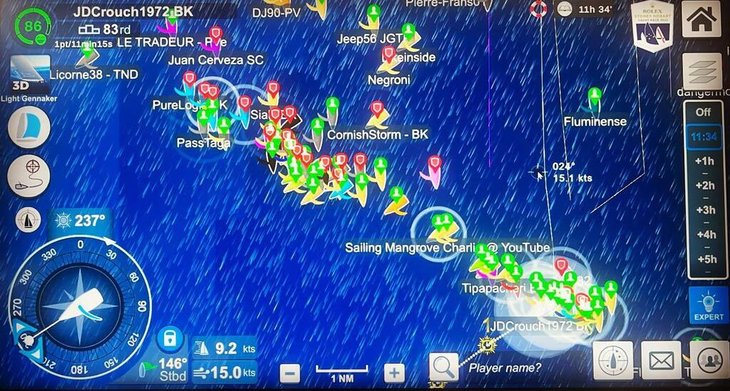 jdcrouch1972's tweet photo. Maybe I haven’t forgotten everything then….. transitioning west in #sydneytohobart #vroffshore #virtualregattaoffshore race #esports #virtualsailing #esailing #boxingkangaroos https://t.co/qi5yMv0URI https://t.co/KqRKz9jSiL