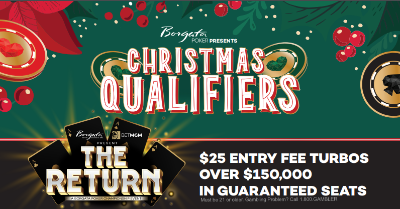 BorgataPoker's tweet photo. Are you coming for tomorrow’s STEP 1A qualifier?
Only $115 + $25 - Tuesday, December 27 @ 11 A.M. One in five players will step into The Return Qualifier on Wednesday, December 28 @ 6 P.M. #thereturnborgata
🌟 For more info visit: https://t.co/GVsjCKJntj https://t.co/dmIPPkbc2c