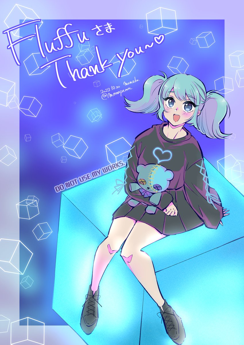 「今年はSkebでたくさんのよその子ちゃんを描かせていただきました～みなさんありが」|モナ子のイラスト