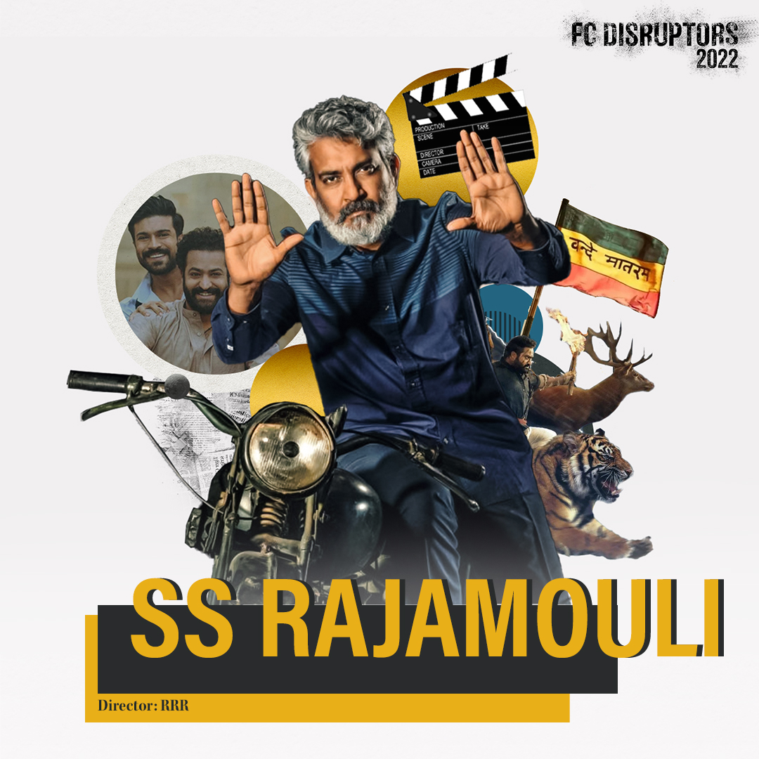 FilmCompanion's tweet photo. For Telugu film lovers, @ssrajamouli films have long been an event. With the success of the Baahubali franchise, the rest of India woke up to the grandeur of his storytelling. #FCDisruptors
https://t.co/Ny9v0OofOu https://t.co/AA01rThlU3