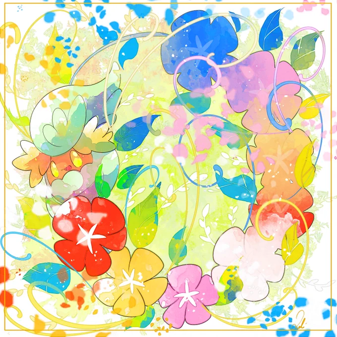 図鑑No.764 キュワワー #LKのポケモンずかん 