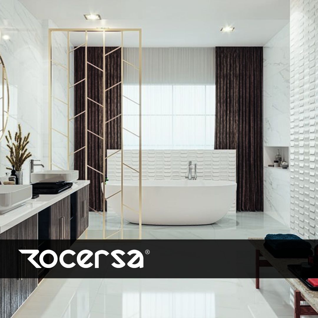 Blanco, brillante y de fluido veteado grisáceo. Siena aporta una sensación de luminosidad serena, una caricia a suelos y paredes. Ambientes que rebosan lujo y elegancia.

#baños #decoracionbaños #diseñodebaños #bañosblancos #azulejosblancos #azulejosbaños #ceramicabaños