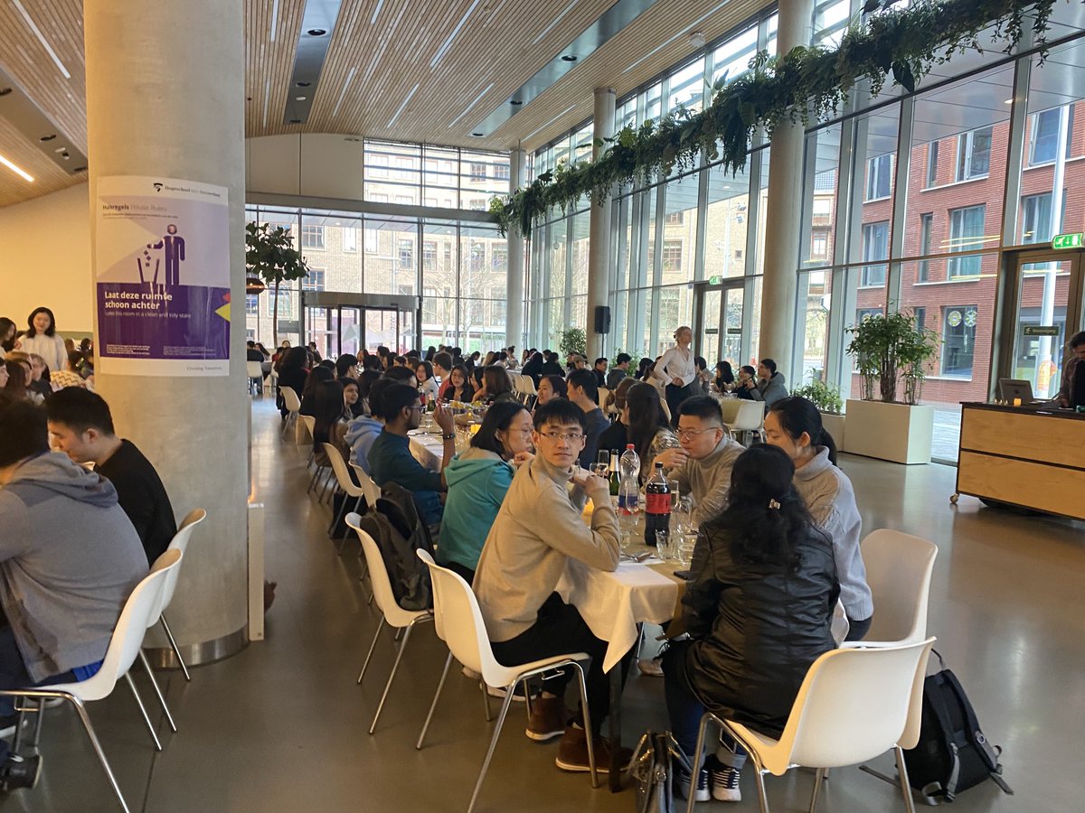 Kerstlunch vandaag bij ⁦<a href="/HvA/">Hogeschool van Amsterdam (HvA)</a>⁩ zeer gewaardeerd door studenten en collega’s HvA en UvA.