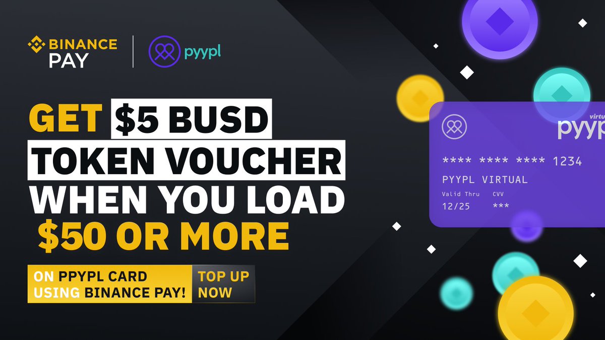 Binance Pay partners with FinTech firm Pyypl! From this partnership,  Binance users can top up their digital wallets using crypto. Find out more  ➡️ https://t.co/o6jZF7cFpG