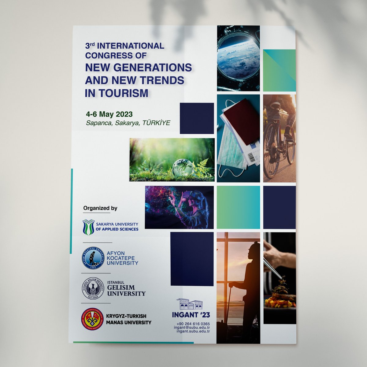 3. Uluslararası Turizmde Yeni Jenerasyonlar ve Yeni Trendler Kongresi, 4-6 Mayıs 2023 tarihlerinde fakültemizde düzenlenecektir. Kongreyle ilgili detaylı bilgiler ve bildiri gönderimi için kongre web sayfasını ziyaret edebilirsiniz.

🔗 ingant.subu.edu.tr