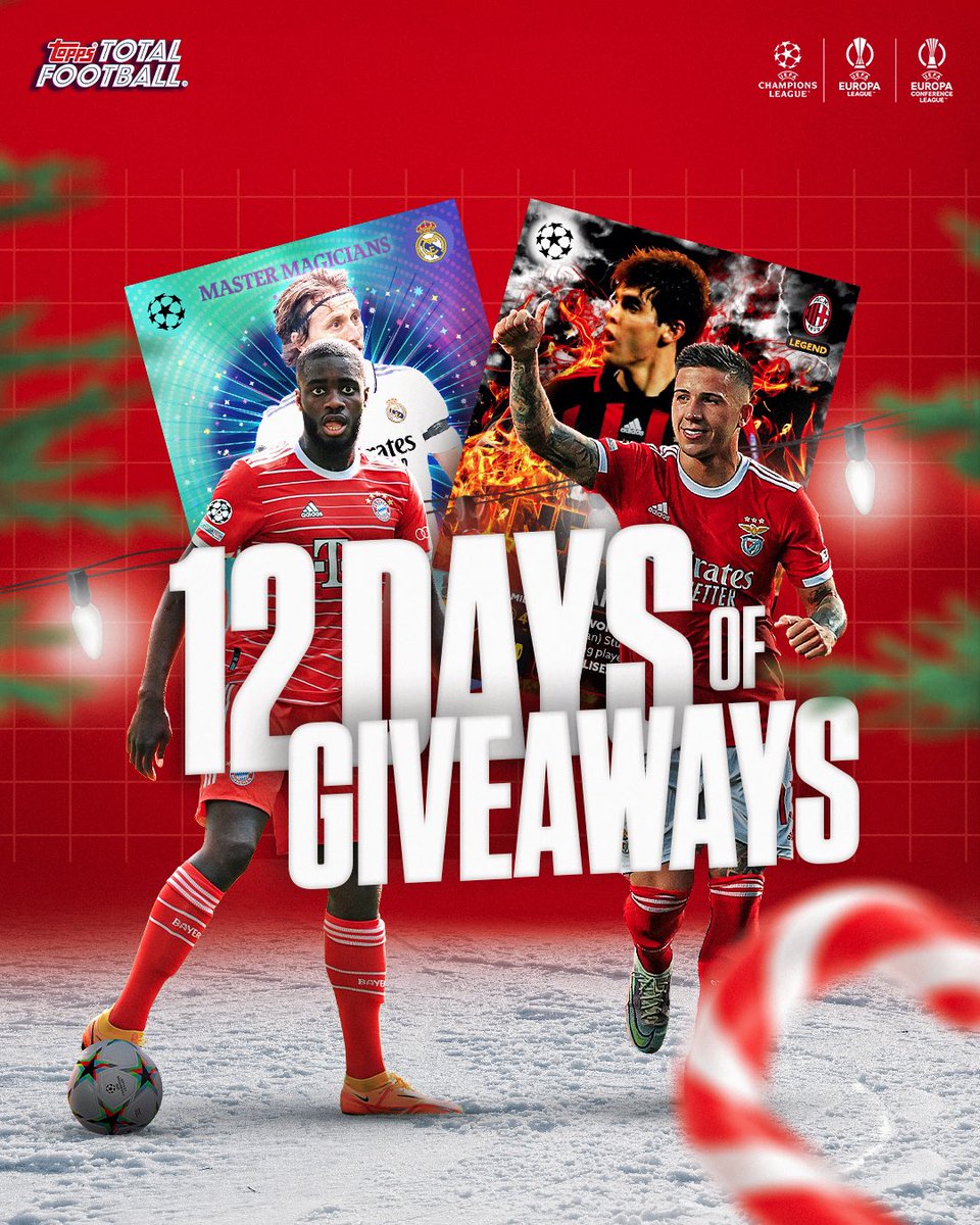 totalfootballgm's tweet image. 12 DAYS OF GIVEAWAYS!🎄 

It’s Day 1 and to be win 10 TTF cards... 

Like this post &amp;amp; follow @totalfootballgm 🔥