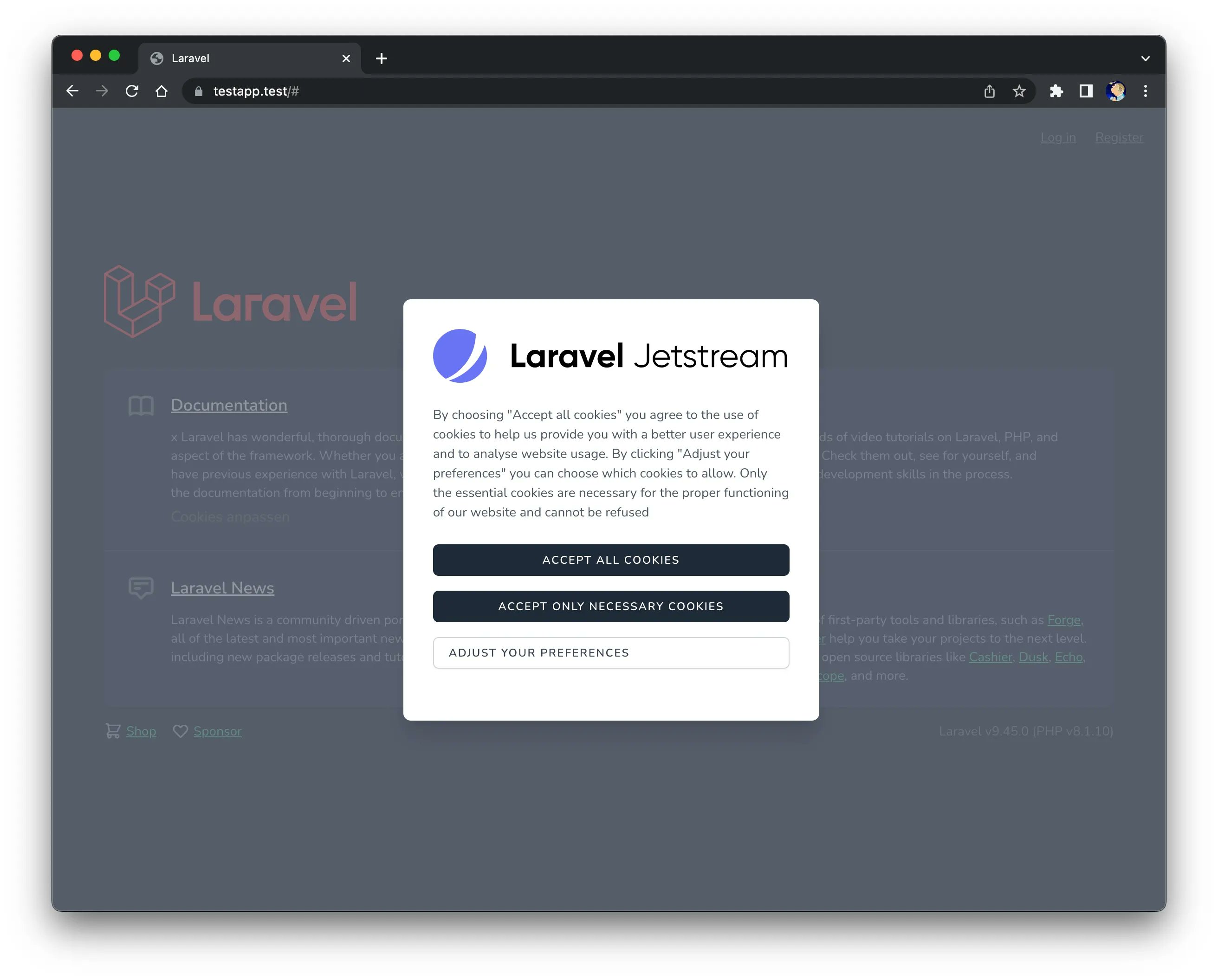 Laravel Daily on Twitter "New package! martinschenk/livewirecookie