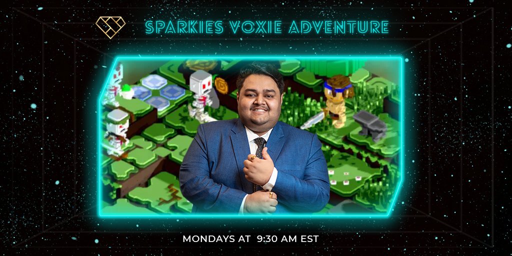 Start the week off right by catching <a href="/debojyoti1415/">Sparki Gaming 🇮🇳</a> live with some <a href="/VoxiesNFT/">VoxiesNFT</a> action!! 😎🔥🔥

Live later this morning - be sure to catch it! 

#NFTs #NFTGaming