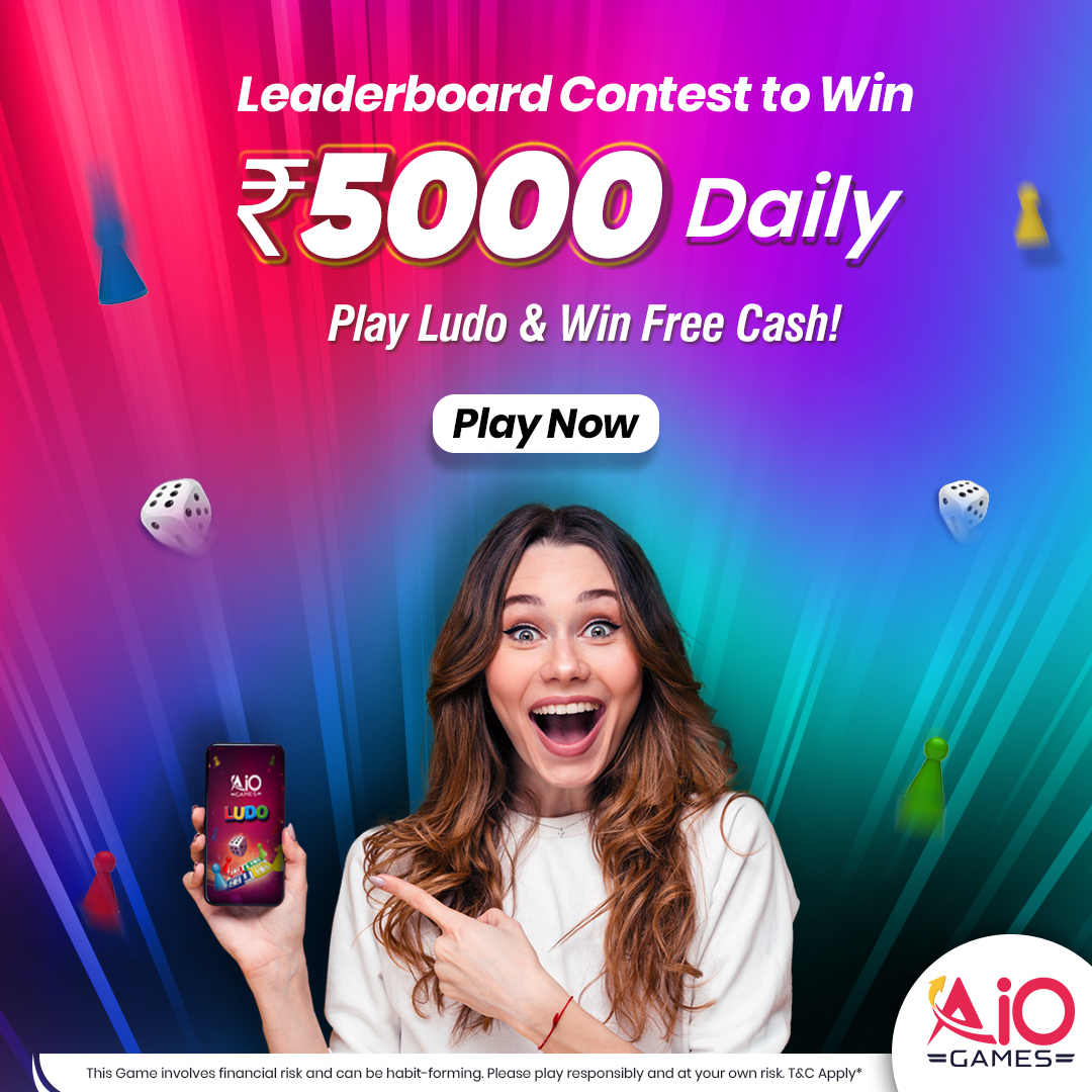 games_aio's tweet photo. Here is your chance to win Rs.5000 daily 😍
Join Ludo Leader board contest @games_aio 🤑
Play Ludo and win free cash👍
Download the App now ✅
#leaderboard #leaderboardcontest #RealMoney #onlinegaming #egaming #aiogames #realcashgames #earnmoney #Gaming #fantasygamesindia https://t.co/ciyoRDaLeU