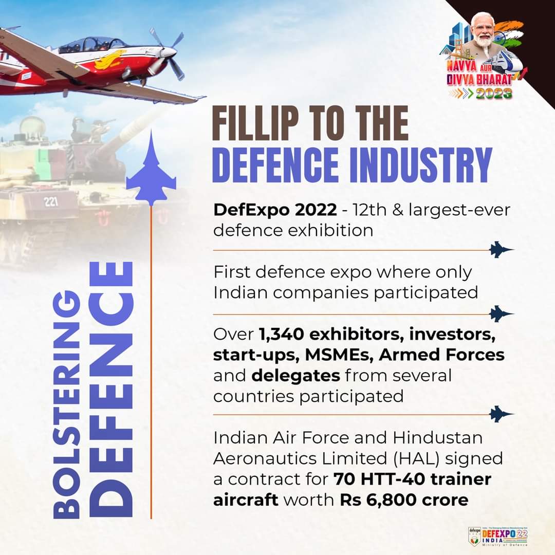 indrajeetmaximo's tweet image. #DefExpo2022 marked the emergence of India’s defence industry for investment on the global scale.

#BolsteringDefence
