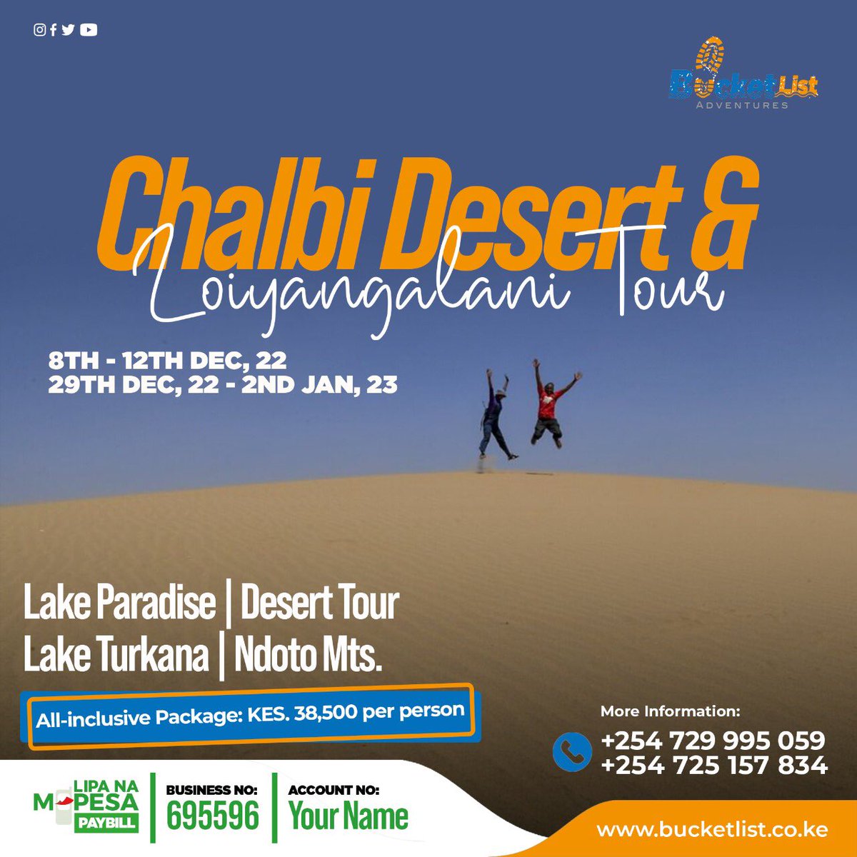 Time for a new #Chalbi experience. Don’t have a New Years’ plan? The sand dunes are calling 📞 

Sign up now to have your slot reserved. 👌🏾
#chalbidesert #newyearplan #bucketlistadventures