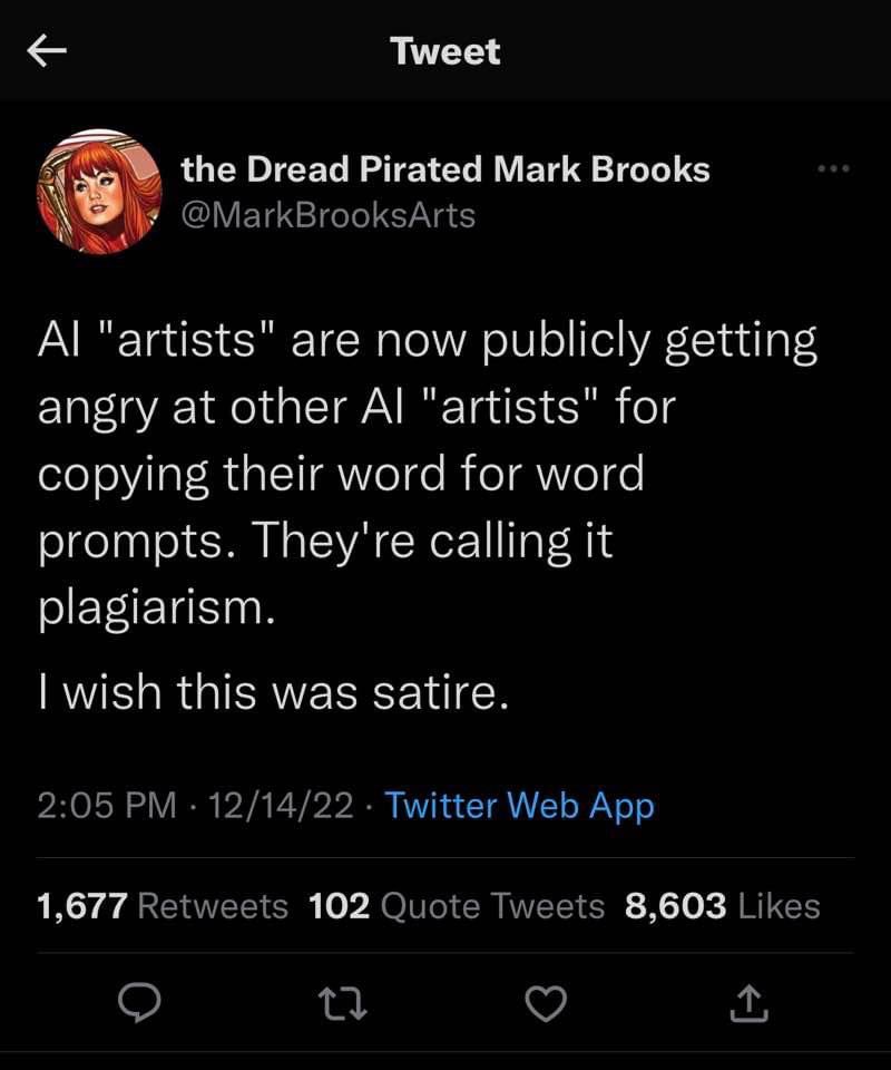 kcmillergreaves's tweet photo. 🤔 🤨 #AI #AIart #stablediffusion #midjourneyAi https://t.co/k3KNkua4zk