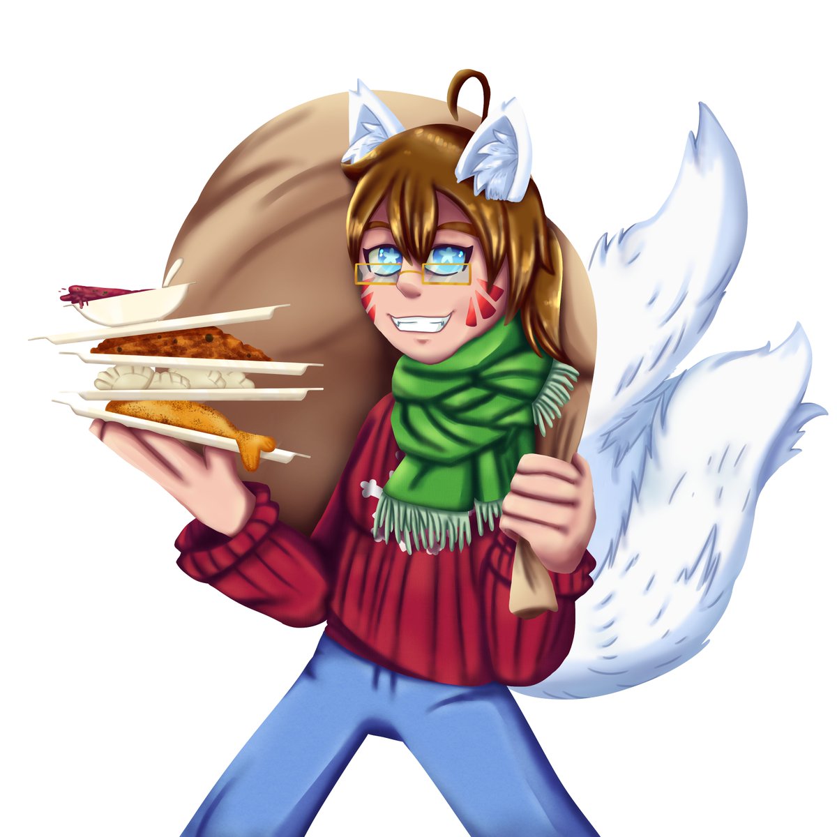ArteliaShadow's tweet photo. The reason I was dead for some time XD

My pieces I did for the #JingleBunkRock zine! Hosted by @StephGuzDoodles
I had fun and feel honored to been able to take part in it♥️

#NoStraightRoads #NSRChristmaszine
Go check out the zine at @NsrXmas https://t.co/lJjrxhW5bL