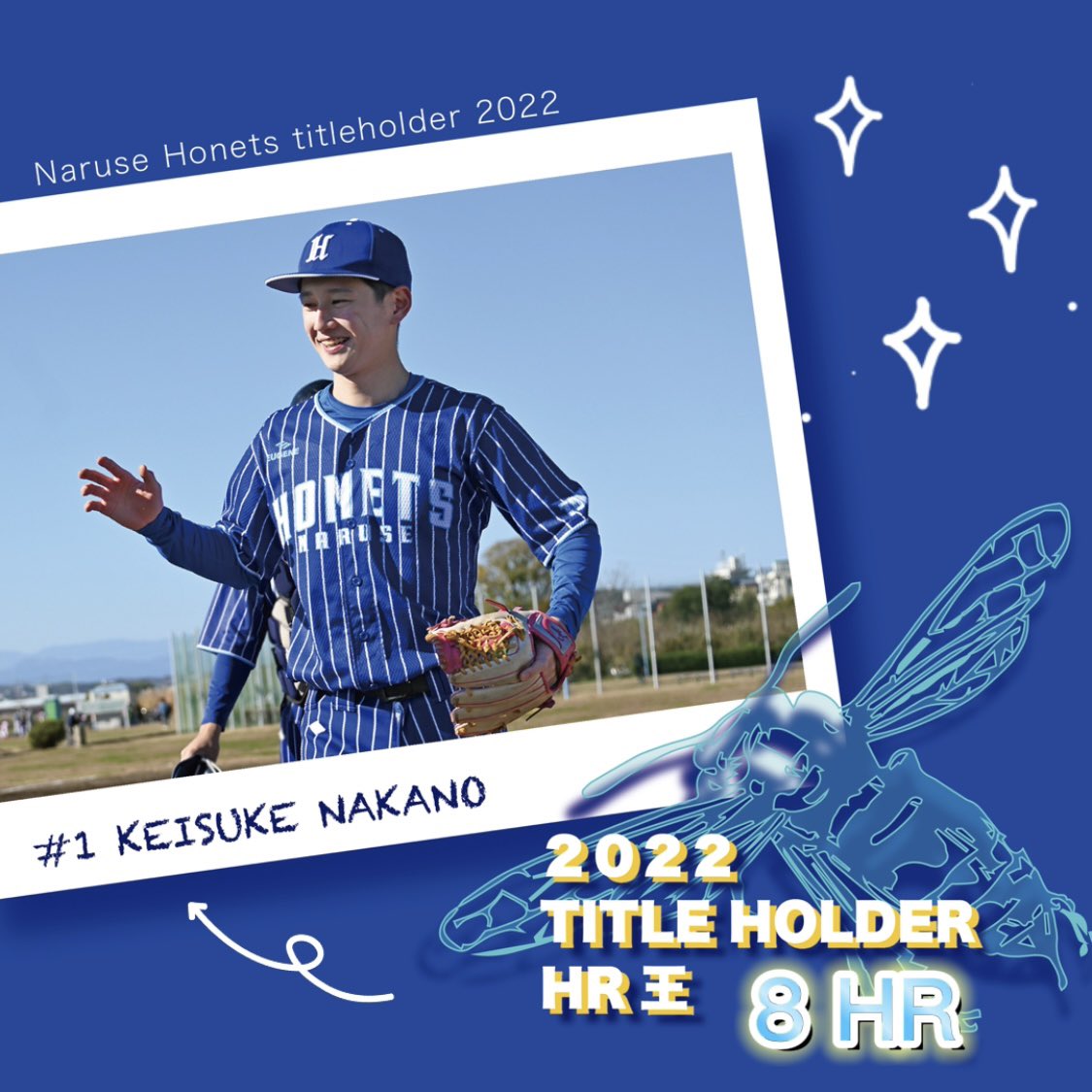 OB99608687's tweet photo. 【2022タイトルホルダー】

#1 中野 景介　
（都立成瀬）

🏆打点王🏆
　33打点
🏆ホームラン王🏆
　8本

44試合 136打席 116打数 39安打
打率 .336 出塁率 .415
本塁打8本 盗塁13

おめでとうございます🌷 https://t.co/7aTMydT6i0
