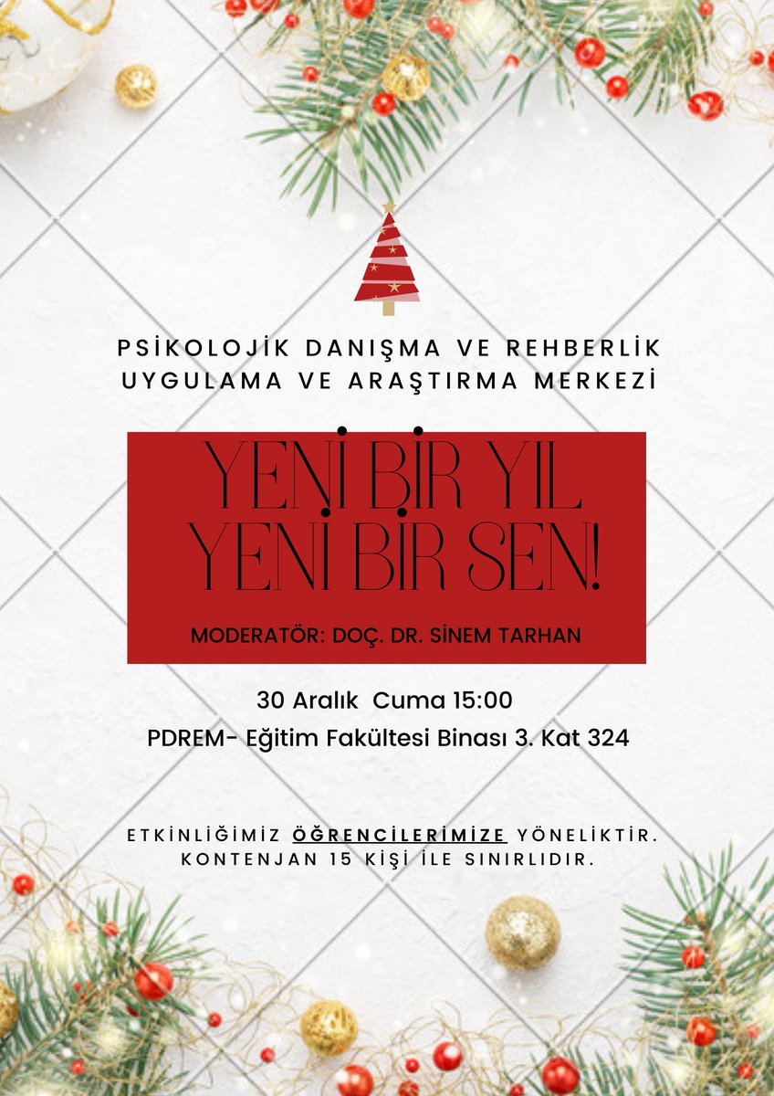 Etkinliğe kayıt yaptırmak için aşağıdaki bağlantıyı kullanabilirsiniz.
Görüşmek üzere 
Etkinlik Kayıt Formu: forms.gle/5odcpTCjg8a27c…

<a href="/baruedutr/">Bartın Üniversitesi</a>