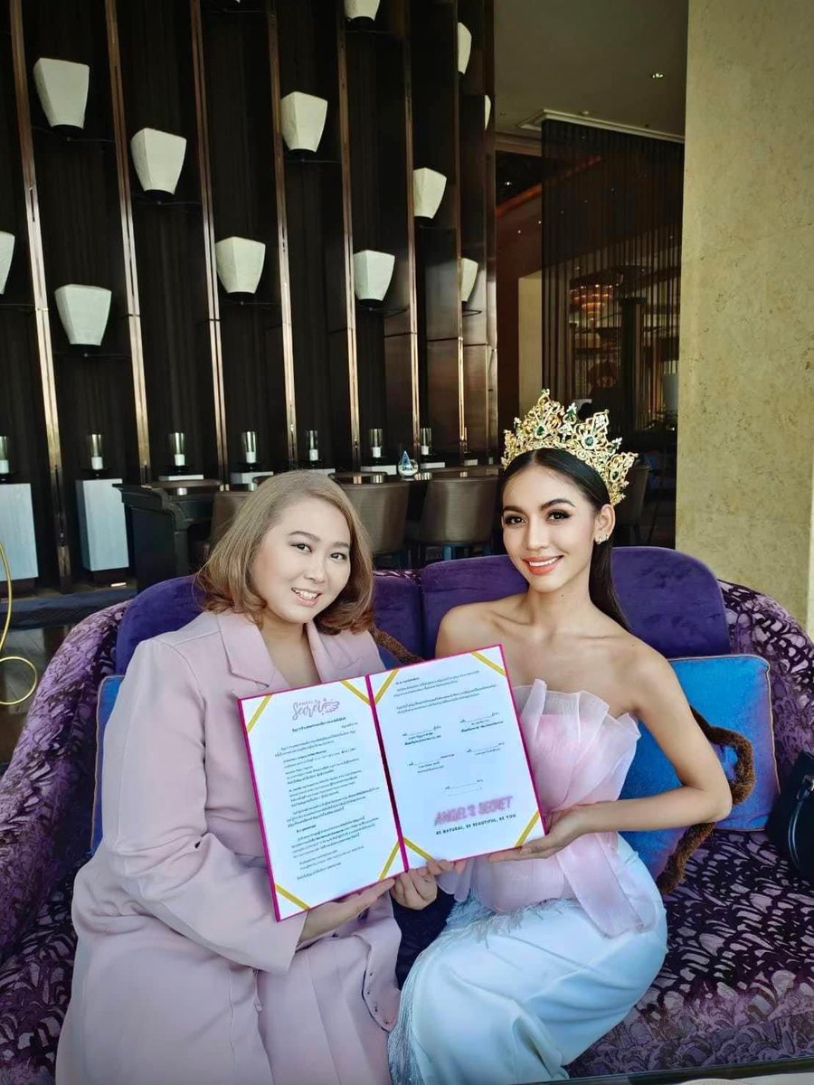 MemeOfficialfan's tweet photo. 🎉🎉ยินดีกับมีมีด้วยนะคะ🎉🎉 กับ Brand Ambassador ของ Angel Secret Myanmar

#มีมีขยี้ใจ
#MissGrandInternattional2022 https://t.co/ETZvuGJFpS