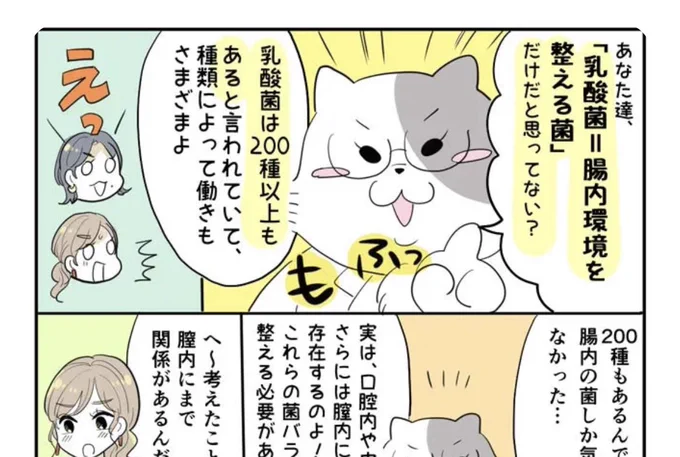 今月はタイアップ企画で「乳酸菌」にまつわる商品紹介漫画も制作しております 