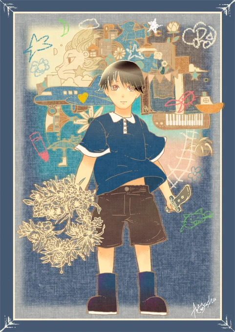 #2022年年末に今年まだ出会ってない作品に出会うタグタグ使わせていただきます要素を配置した優しい絵を描いています。出会えますように 