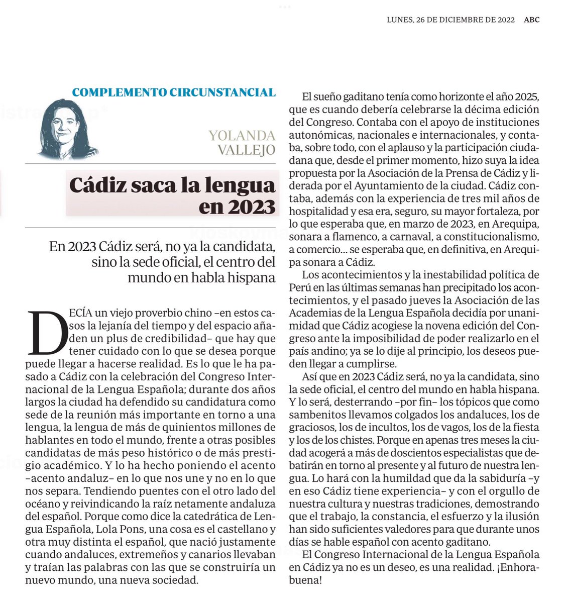 CazalillaLola's tweet photo. Cuidado con lo que deseáis 😉
¡Grande, @yolandavalmar!

@CadizLengua https://t.co/Ew1x27HaW1