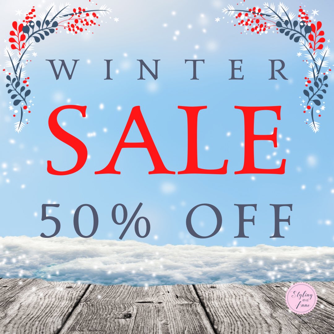 Winter Sale, 50% Off at stylingwithanne.ie