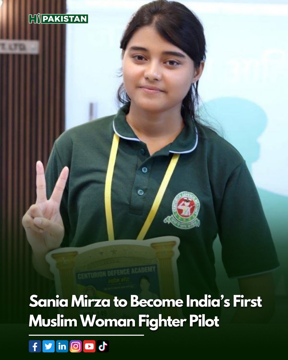 Sania Mirza to Become India’s First Muslim Woman Fighter Pilot

-Read more on our Instagram: instagram.com/p/CmoFB0QvvKi/… 

#iaf #indianairforce #saniamirza #nda #nationaldefenseacademy #womenfighter #nationaldefenseacademy #reakingNews #hipakistan