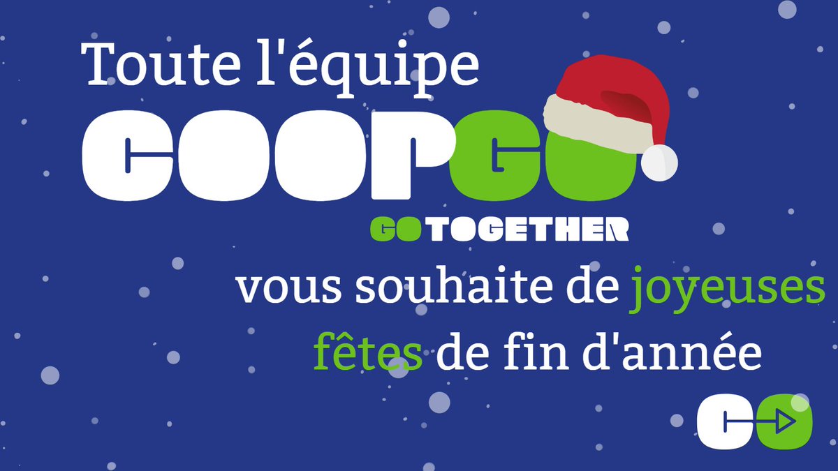 L'équipe COOPGO vous souhaite de joyeuses fêtes, de profiter de bons moments en famille ou entre amis. Une pensée à celles et ceux qui maintiennent les services essentiels en cette période.
Et bien sûr, pour votre soirée du Nouvel An, pensez au #covoiturage pour plus de sérénité