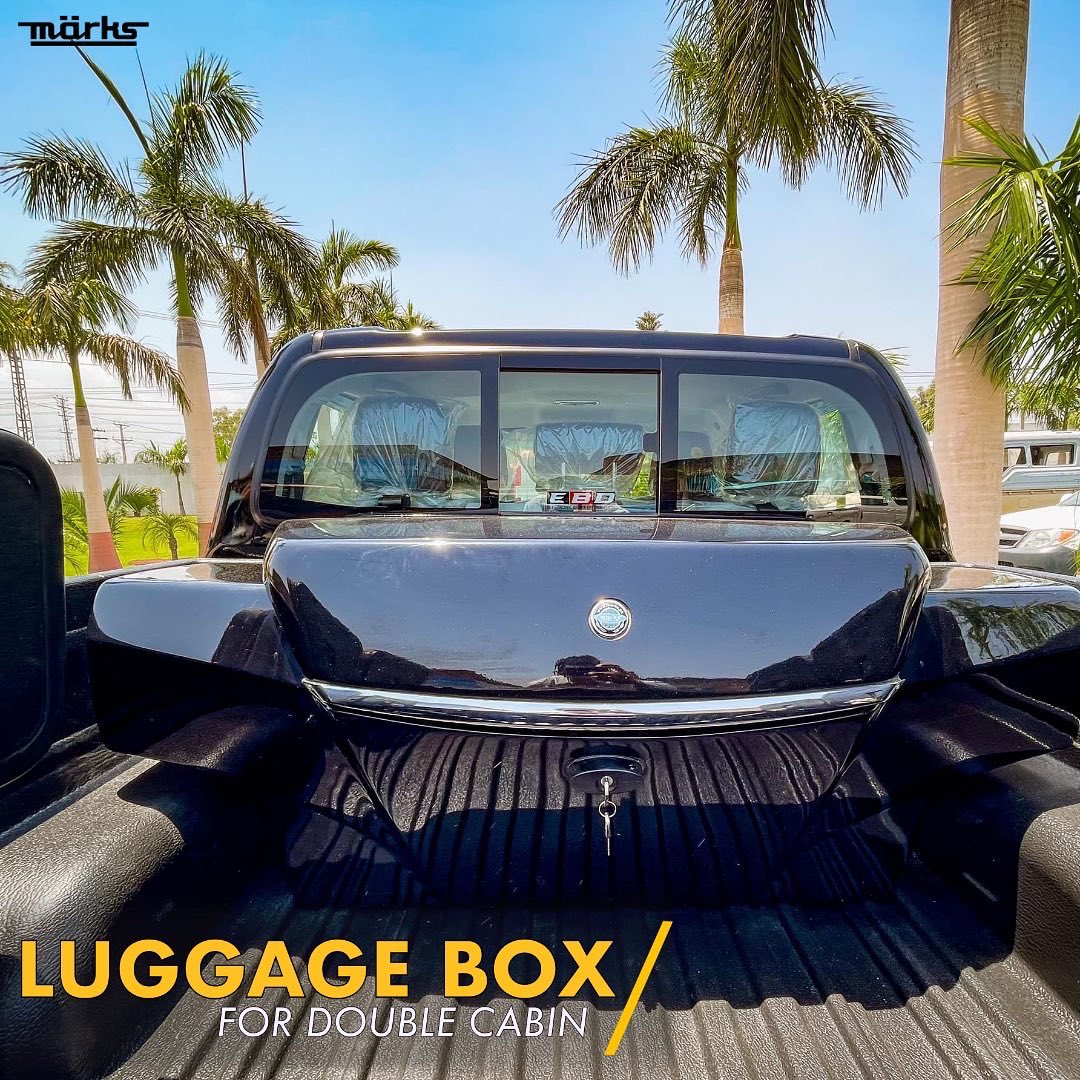 MarksPakistan's tweet photo. Transform your pick-up truck into the ultimate adventure vehicle with our durable trunk seats and spacious luggage box.
Call or Whatsapp us For More Info: 
(+92) 332 9196666 
(+92) 091 - 5810015 
Visit our website: https://t.co/HEvXv4H9Sq
#carsofpakistan #pakwheels #accessories https://t.co/eXE2yvX4F5