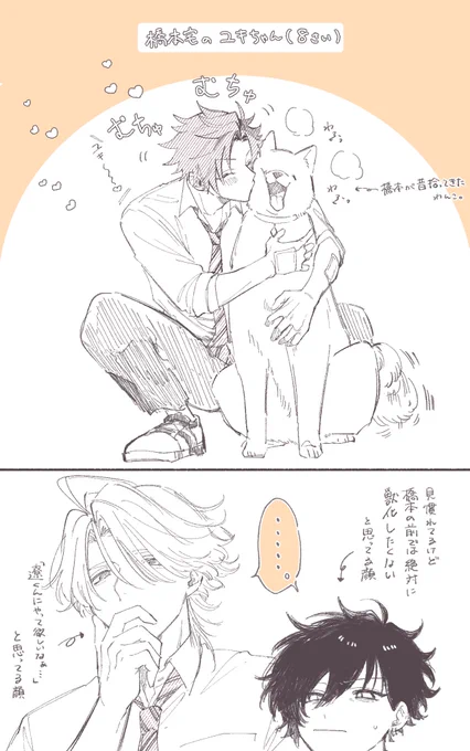 ちなみに2話で1コマだけ出てきたわんちゃんは橋本の家の子です🐶
2枚目はおまけ 