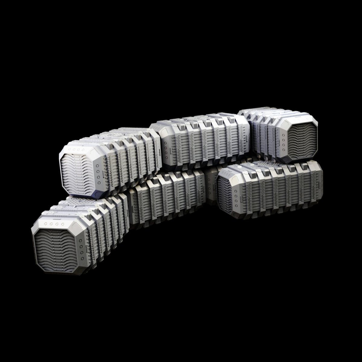 mysticpigeon's tweet photo. Armored cargo crate carriers. Wargame/tabletop terrain terrain for your games.

The crates can be attached to the hauler with the use of 6x2mm magnets

#warhammer #warhammer40k #40000 #starwars #starwarslegion #ttrpg #wargames #tabletopterrain #3dprinting #stl #tabletopcrafting https://t.co/PksdVbLfmT
