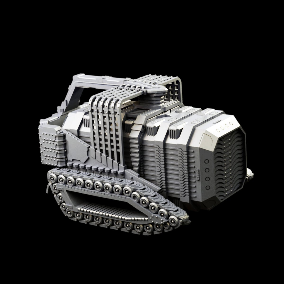 mysticpigeon's tweet photo. Armored cargo crate carriers. Wargame/tabletop terrain terrain for your games.

The crates can be attached to the hauler with the use of 6x2mm magnets

#warhammer #warhammer40k #40000 #starwars #starwarslegion #ttrpg #wargames #tabletopterrain #3dprinting #stl #tabletopcrafting https://t.co/PksdVbLfmT