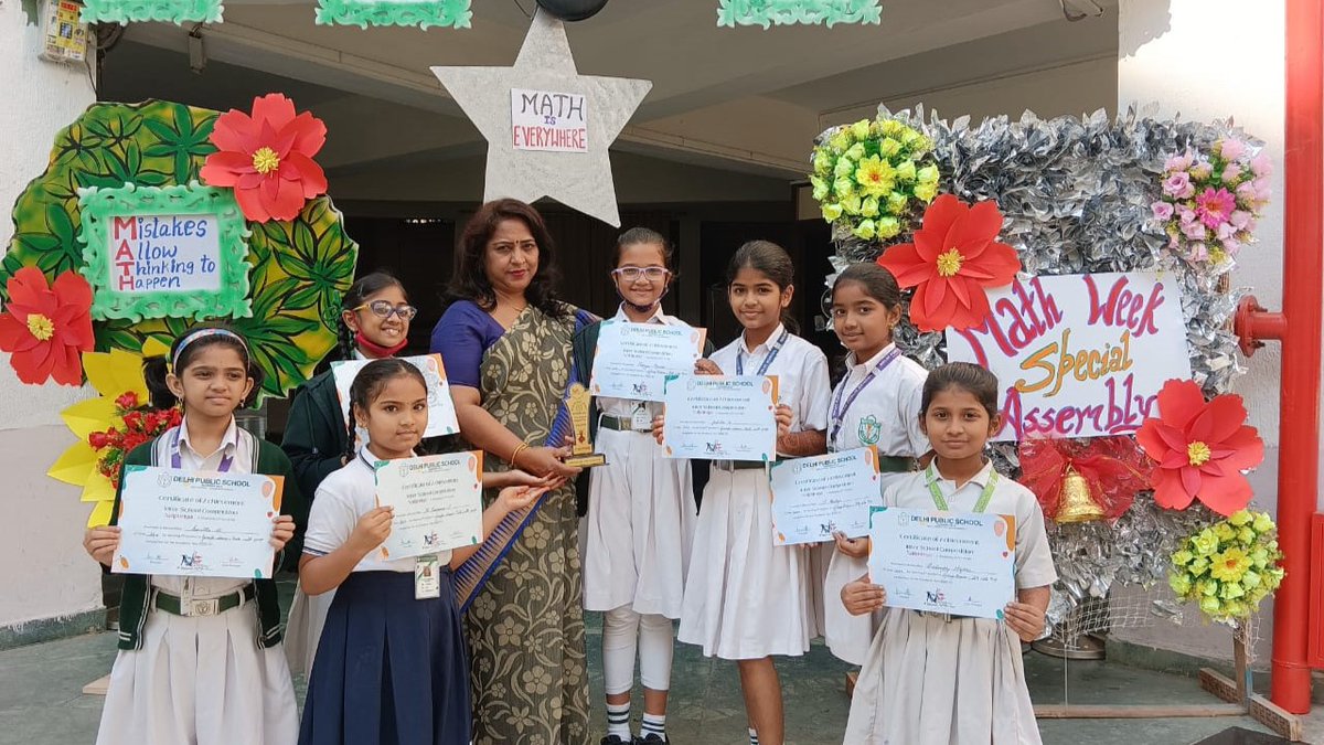 DPSSecunderabad's tweet image. "Mathematics gives us HOPE that every PROBLEM has a SOLUTION."
Math Week Assembly-III & IV
#mathhope #mathsolution #mathproblem #mathinspiration #mathematicalthinking #mathmindset #dps #dpsnacharam #delhipublicschool