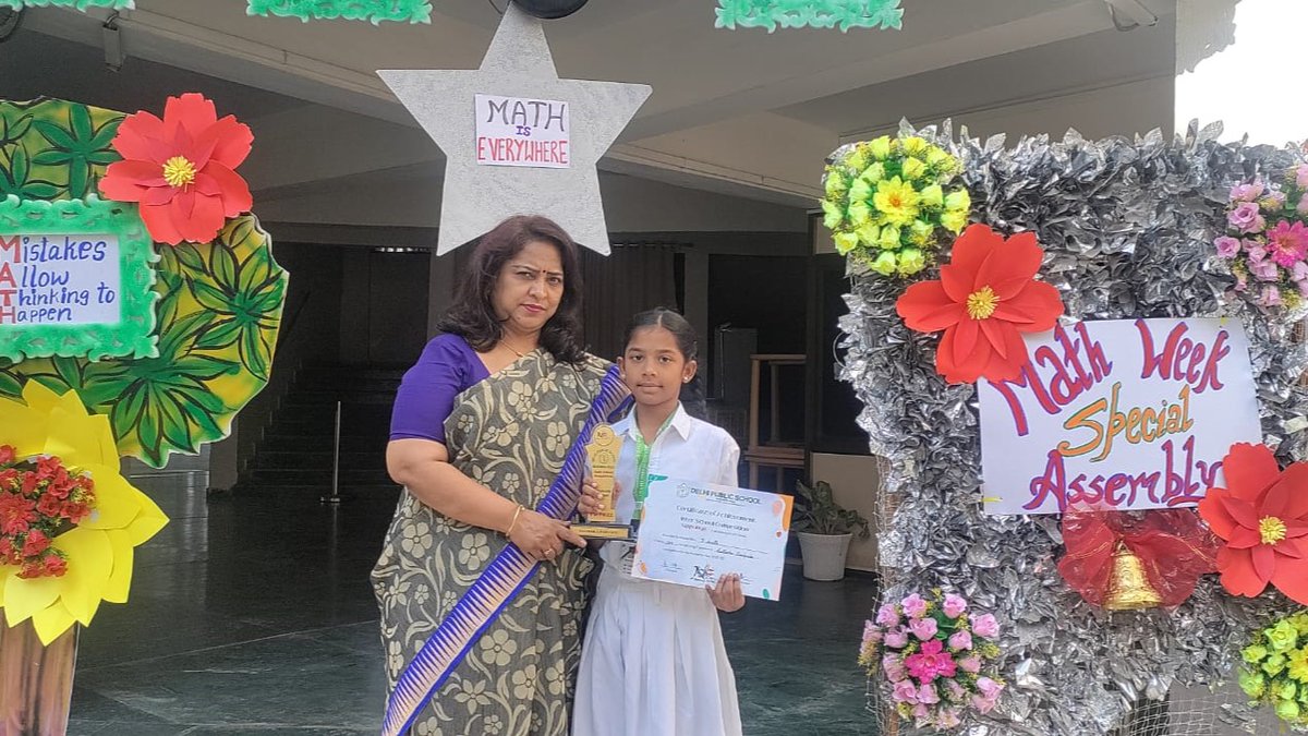 DPSSecunderabad's tweet image. "Mathematics gives us HOPE that every PROBLEM has a SOLUTION."
Math Week Assembly-III & IV
#mathhope #mathsolution #mathproblem #mathinspiration #mathematicalthinking #mathmindset #dps #dpsnacharam #delhipublicschool